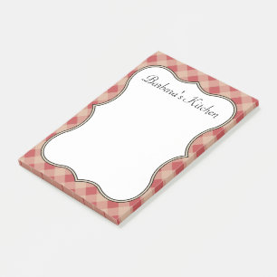 Post-it® Notas rojas de la cocina del país