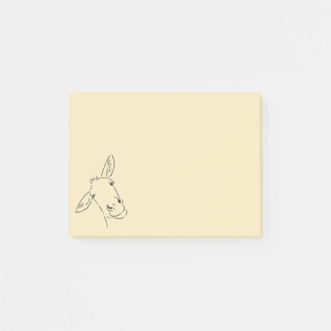 Post-it® Notas sobre el burro de tinta (Anverso)