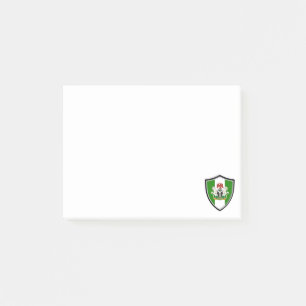 Post-it® Notas sobre el escudo de la bandera nigeriana
