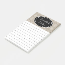 Post-it® Notas sobre el Post Personalizado De Cocina Beige