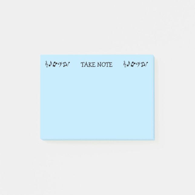 Post-it® Notas sobre la música azul (Anverso)