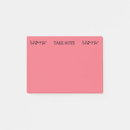 Post-it® Notas sobre la música roja