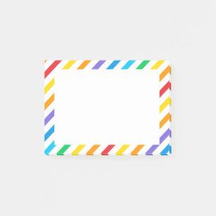 Post-it® Notas sobre las franjas arcoiris
