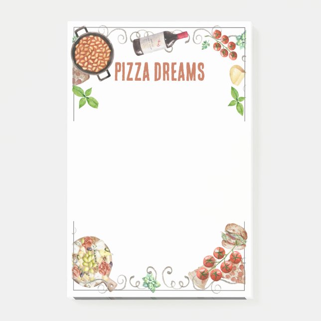 Post-it® Notas sobre Sueños de Pizza (Anverso)