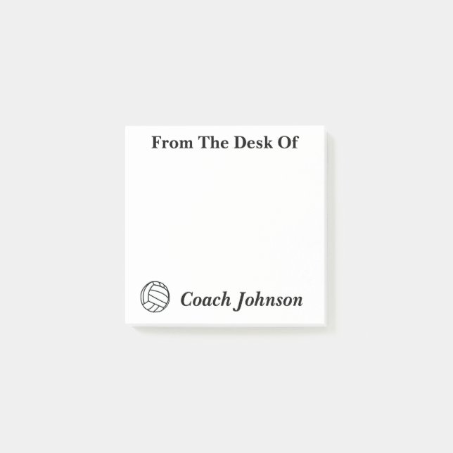 Post-it® Notas temáticas del voleibol (Anverso)