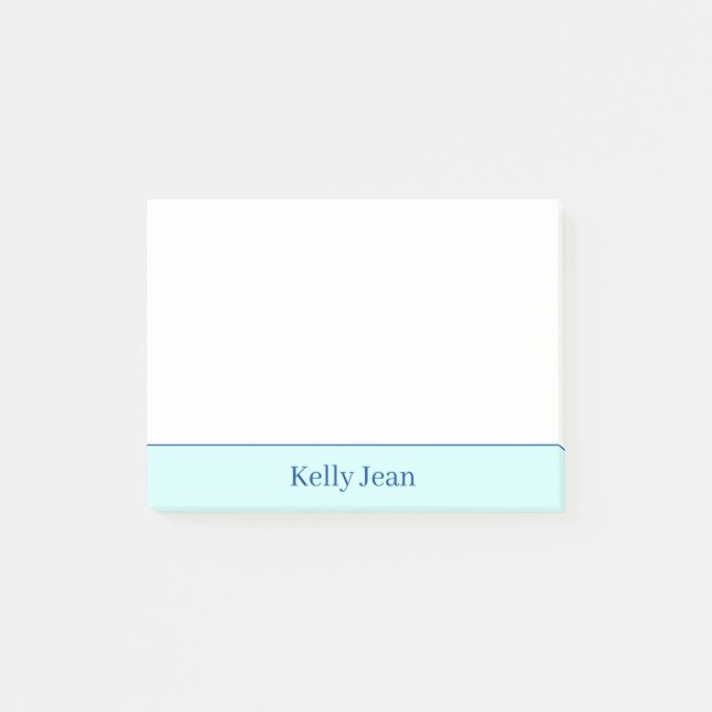 Post-it® Notas verdes y blancas PERSONALIZADAS (Anverso)