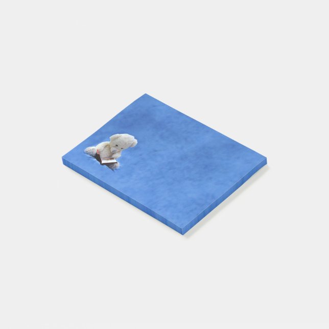 Post-it® Osito de peluche Notas adhesivas Hora de leer 4 x  (En perspectiva)