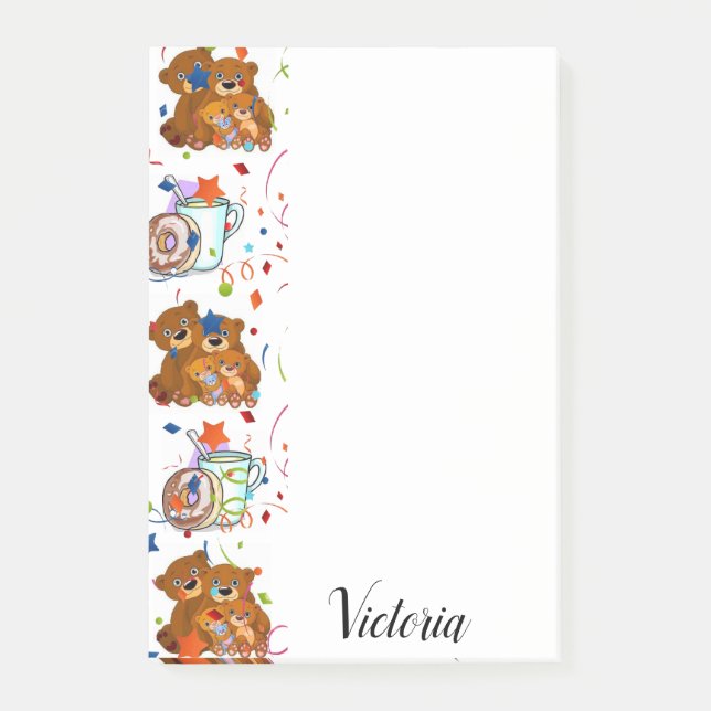 Post-it® Oso de notas adhesivas (Anverso)