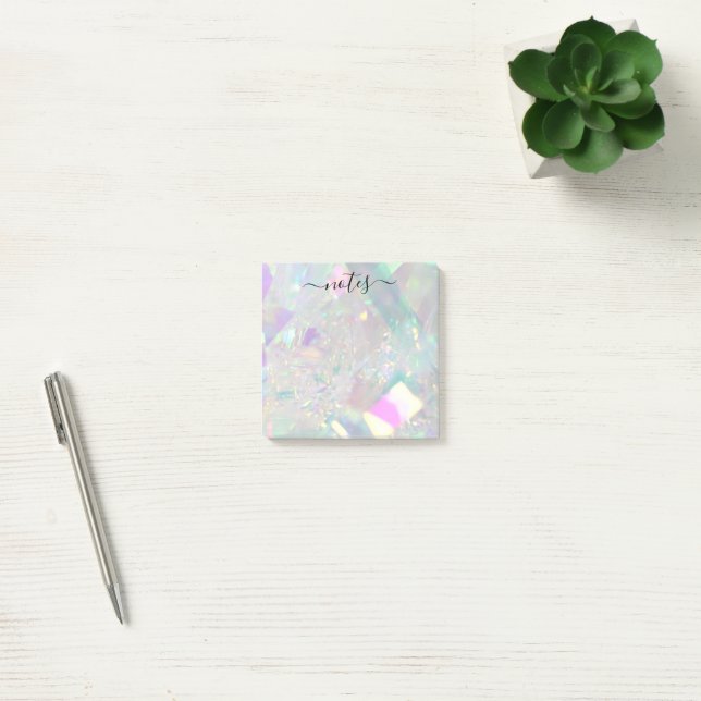 Post-it® Pad de notas de cristal moderno Angel Tinsel irlan (Oficina)
