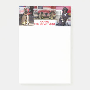 Post-it® Pad de notas del Departamento de Bomberos de Canin