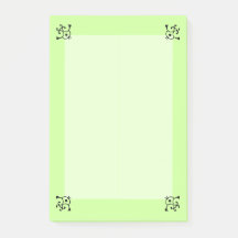 Pad de notas - Esquinas de curvas (larga)