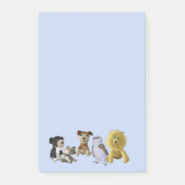 Post-it® Pad de notas - Grupo de animales de juguete