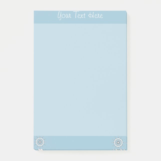 Post-it® Pad de notas - Helado blanco con texto (Anverso)