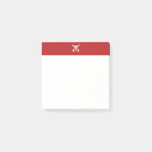 Post-it® Pads de notas blancas rojas de baile fantasma rojo