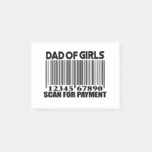 Post-it® Papel de Chicas Analizar para Pagar Notas Post-it