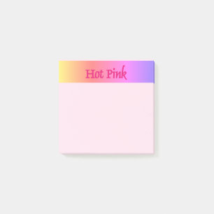 Post-it® Papeles rosados de notas rosadas inversas caliente
