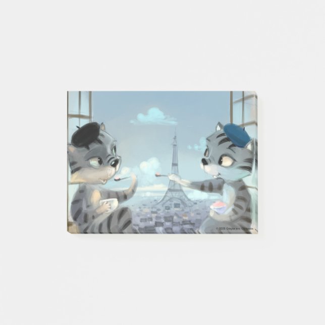 Post-it® París por día Notas 4" x 3" (Anverso)