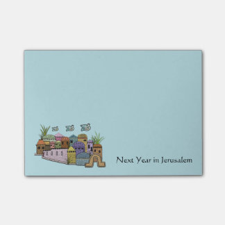 Post-it® Paz sobre notas de post-it de Jerusalén