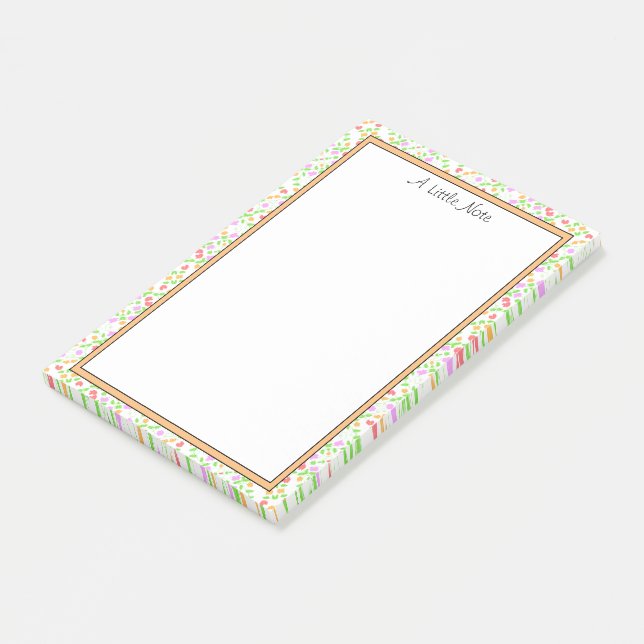 Post-it® Pequeñas notas floridas (En perspectiva)