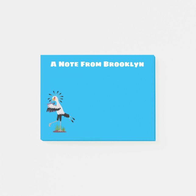 Post-it® Personalizado de notas de escritura de pájaros de  (Anverso)