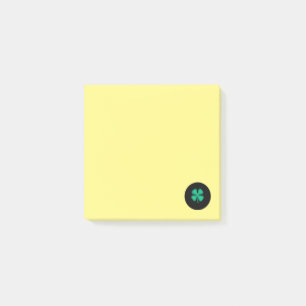 Post-it® Pestañas de notas amarillas de Irlanda negra