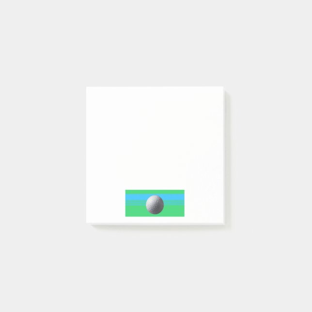 Post-it® Pestañas de notas blancas de Golf Ball (Anverso)