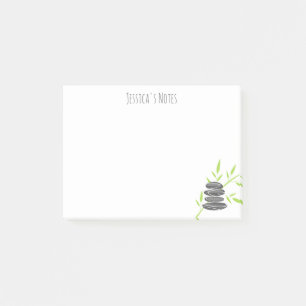 Post-it® Piedras zen personalizadas y notas adhesivas de ba