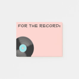 Post-it® Pink For The Record Post Notas