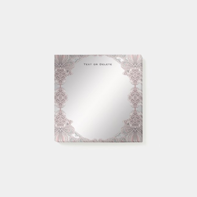 Post-it® Pink Ornamental Post, notas (Anverso)