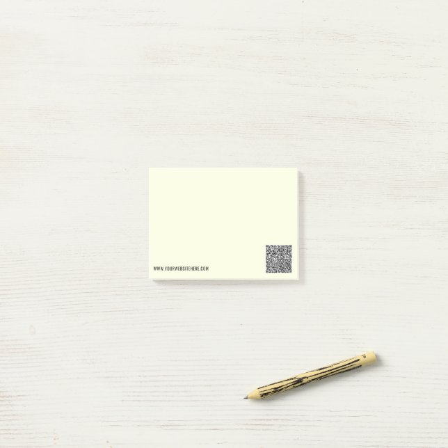 Post-it® Plantilla de notas adhesivas de código QR personal (Escritorio)