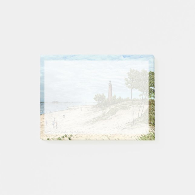 Post-it® Pocas notas de post-it del faro del Sable del (Anverso)