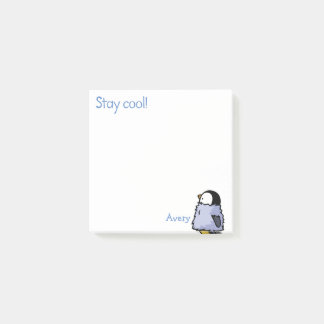 Post-it® Pollito de Pingüino Buscando Notas Adhesivas