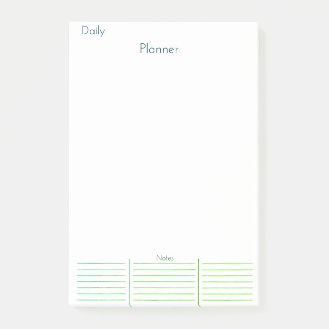 Post-it® Post de Daily Sketch Planner Sticky con notas (Anverso)