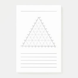 Post-it® Post-Its de Gráfico Ternario en Blanco - Notas Cie