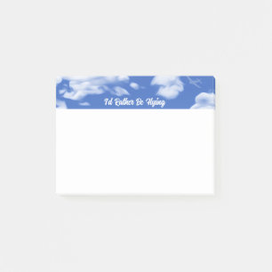 Post-it® "Prefiero estar volando" notas de SkyAvie Post-It