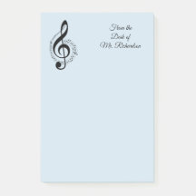 Publicación personalizada de Blue Music Notas 4x6