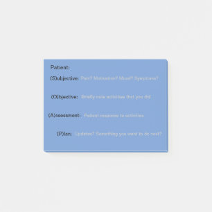 Post-it® Publicaciones de notas SOAP para estudiantes de te