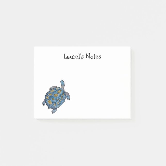 Post-it® Publicar notas con Desert Tortoise (Anverso)