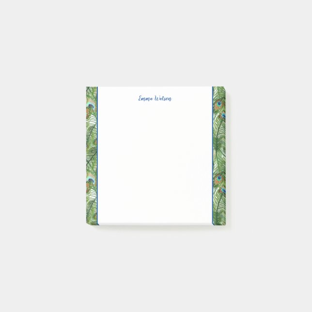 Post-it® Publicar notas de Notes-Peacock Feathers (Anverso)