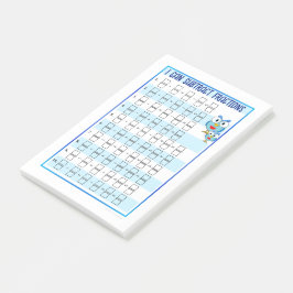 Post-it® Puedo agregar fracciones - Notas Post-it azules