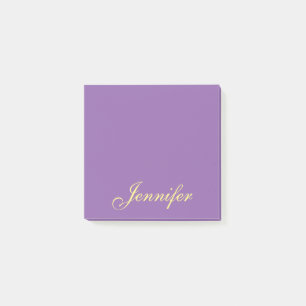 Post-it® Purple Script personalizado publica notas pegajosa