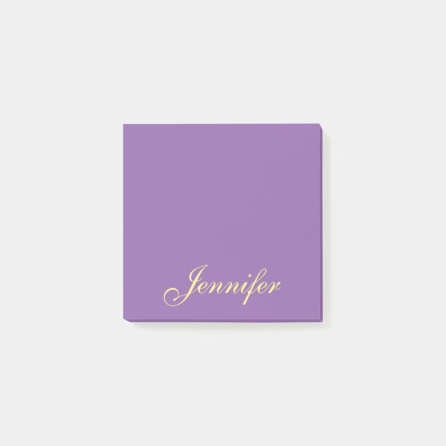 Post-it® Purple Script personalizado publica notas pegajosa (Anverso)