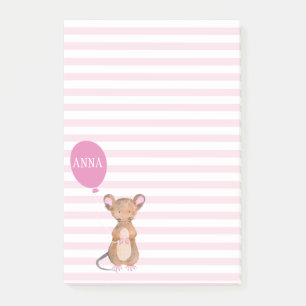 Post-it® Ratón Cute Woodland   Notas Post-it personalizadas