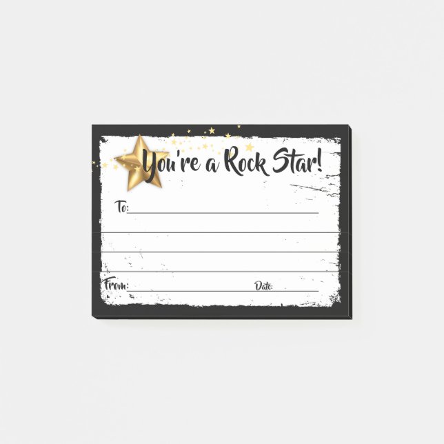 Post-it® Reconocimiento de empleados grandes notas posterio (Anverso)