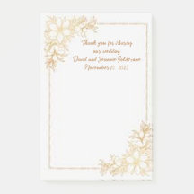 Recuerdos de boda: compartiendo nuestras notas adh