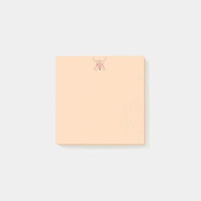 Post-it® Red Ghost Dance Buffalo línea de notas de broncead (Anverso)
