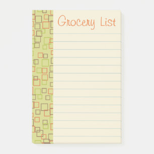 Post-it® Regalo de notas adhesivas de lista de compras de c