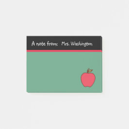 Post-it® Regalo de notas adhesivas de manzana para maestros