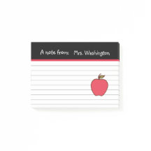 Regalo personalizado de notas adhesivas de manzana