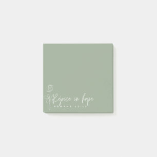 Post-it® Regocijarse con las notas de esperanza post-it